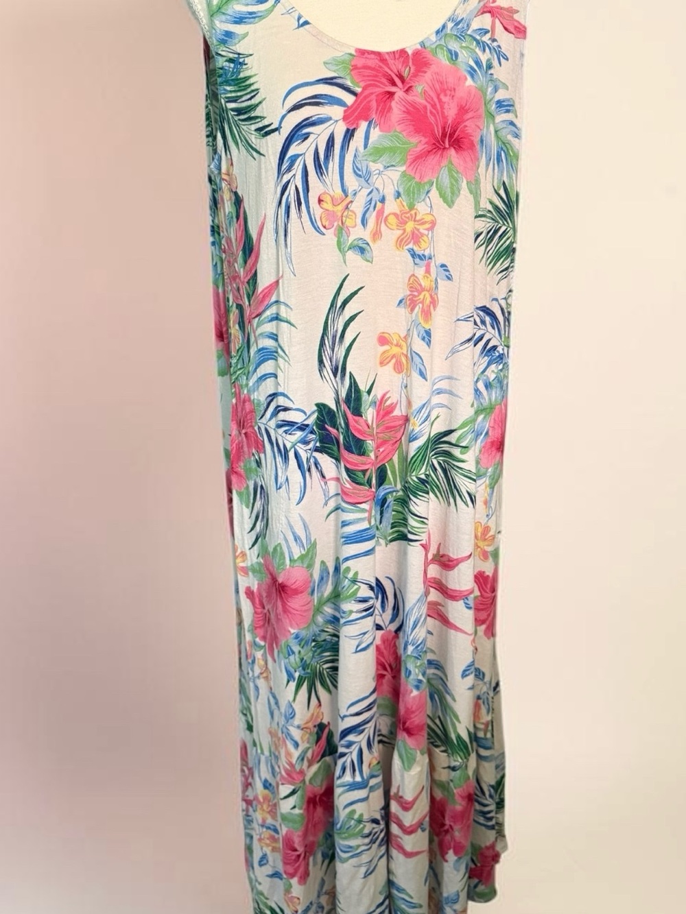 Tommy Bahama Floral Sleeveless Nightgown Sz L